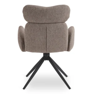 Scaun pivotant ALVARO Brown pentru sufragerie