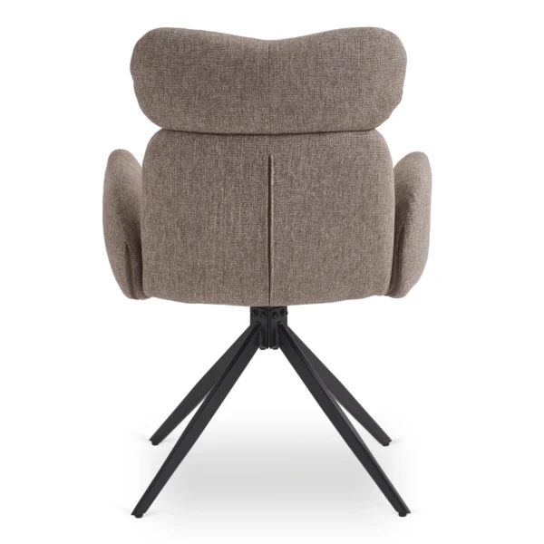 Scaun pivotant ALVARO Brown pentru sufragerie