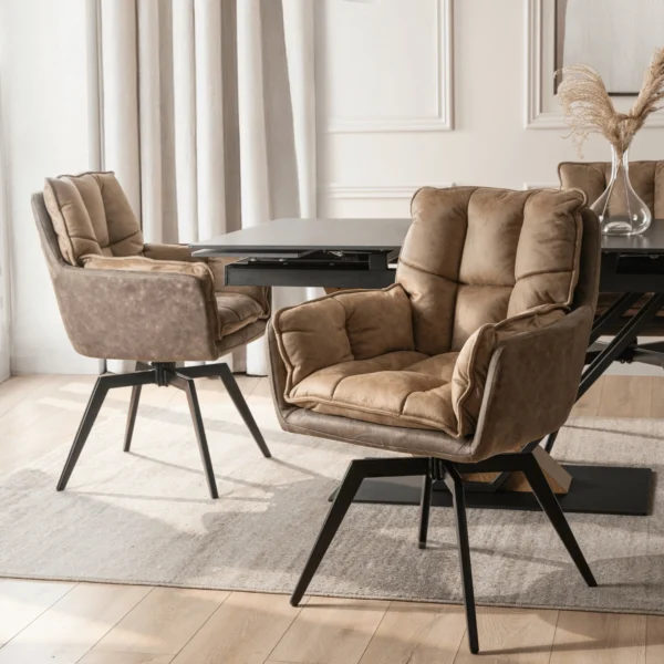 Scaun pivotant ISLA maro