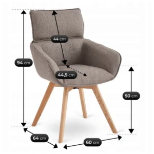 Scaun pivotant DIAS maro