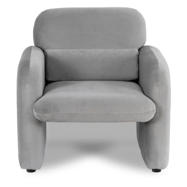 Scaun reclinabil TOGO din velur gri