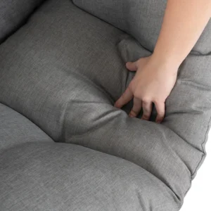 Canapea de grădină KORYNT gri cu două locuri