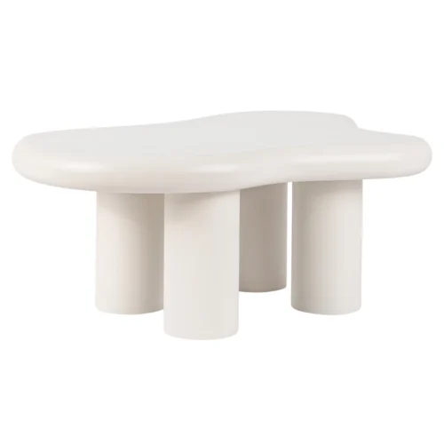 Măsuță de cafea PERLA, albă