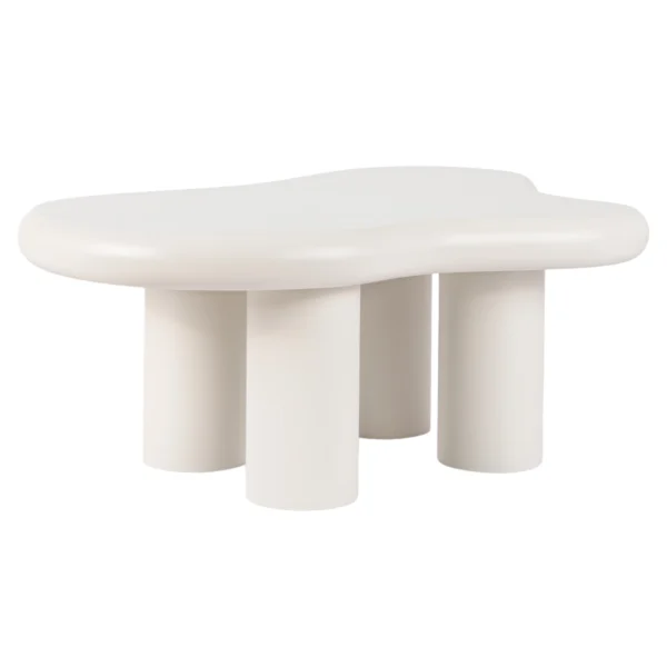 Măsuță de cafea PERLA, albă