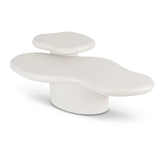 Set masă de cafea albă ROSALIE