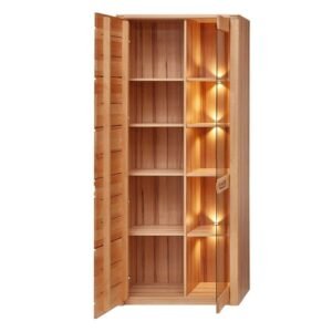 Vitrină de Sufragerie din Fag cu LED - Stella Trading