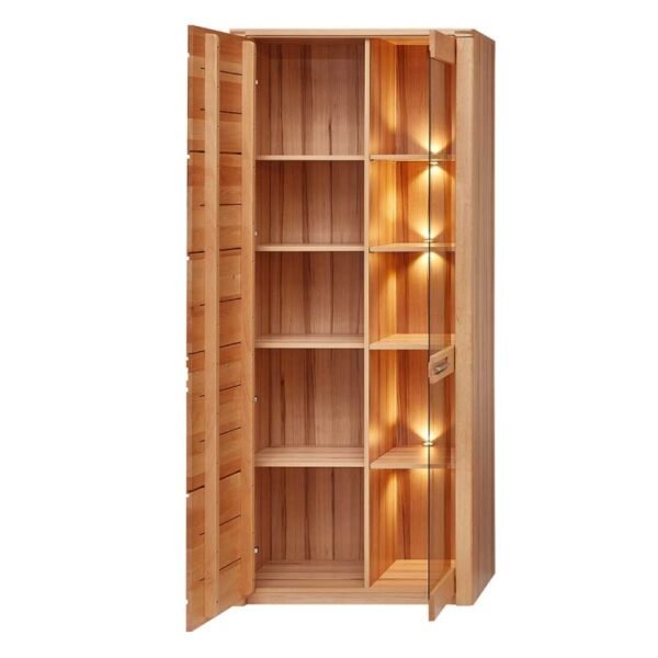 Vitrină de Sufragerie din Fag cu LED - Stella Trading