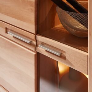 Vitrină de Sufragerie din Fag cu LED - Stella Trading