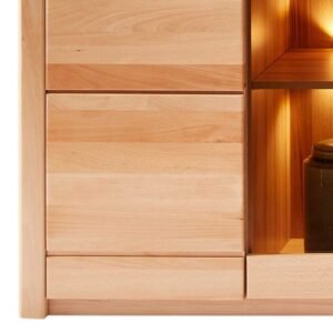 Vitrină de Sufragerie din Fag cu LED - Stella Trading