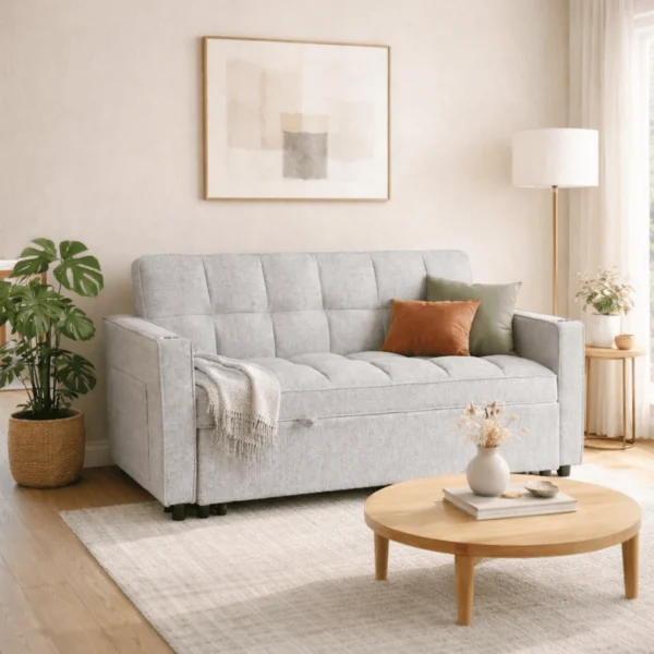 ASTER 2 fotoliu rabatabil pentru dormit Gri — Fotolii de relaxare