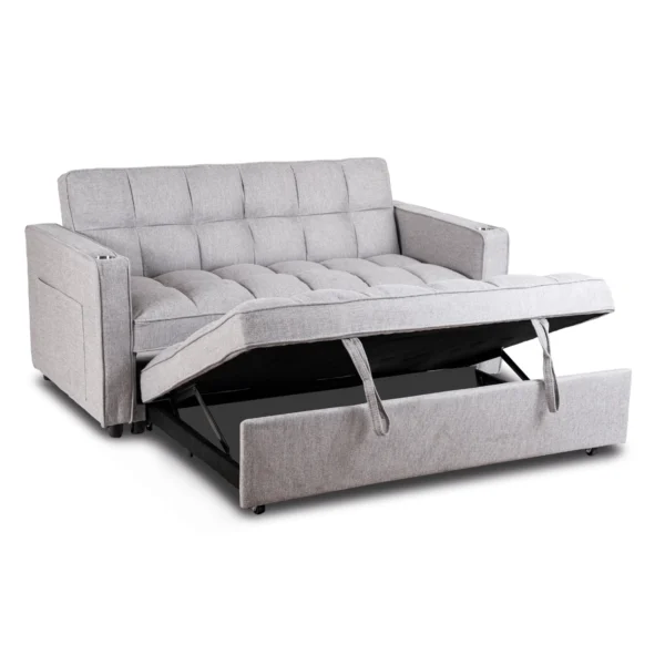 ASTER 2 fotoliu rabatabil pentru dormit Gri — Fotolii de relaxare