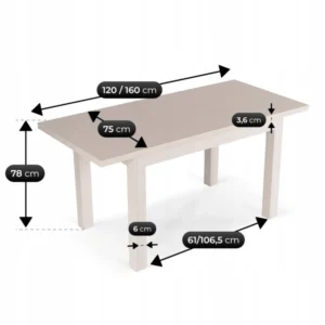 masa-skubi-extensibila-120-160-cm-culoare-casmir-8 SKUBI Masă pliabilă 120-160 cm Cașmir — Mese