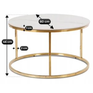 masuta-de-cafea-venice-marmura-alba-auriu-6 Măsuță de cafea VENICE Marmură albă / aur — Măsuțe rotunde