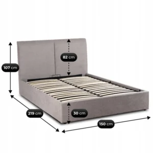 Pat 140x200 MARSYLIA cu container gri — MOBILA
