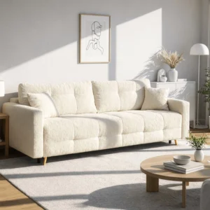 Canapea SEUL Beige Boucle — Canapele și sofale