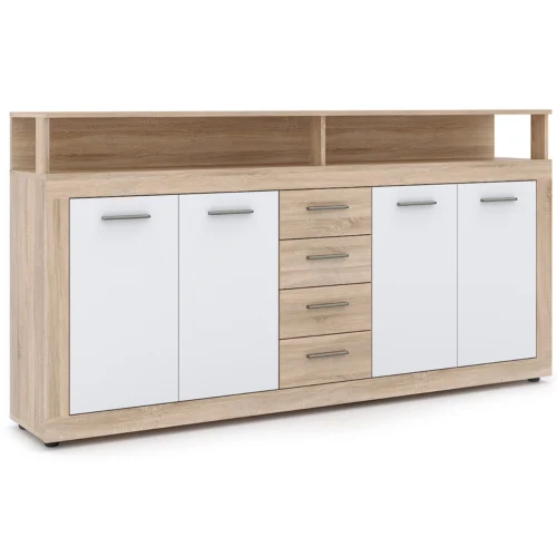 product-14760-0 Comodă de 190 cm BLAGO Sonoma Oak/White — Comode