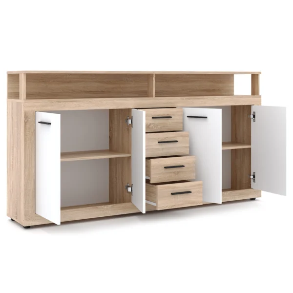product-14760-1 Comodă de 190 cm BLAGO Sonoma Oak/White — Comode
