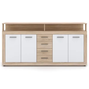 product-14760-2 Comodă de 190 cm BLAGO Sonoma Oak/White — Comode
