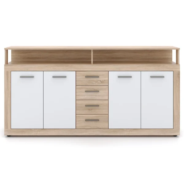 product-14760-2 Comodă de 190 cm BLAGO Sonoma Oak/White — Comode