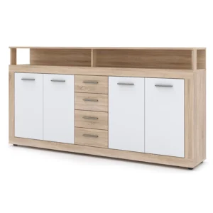 product-14760-3 Comodă de 190 cm BLAGO Sonoma Oak/White — Comode