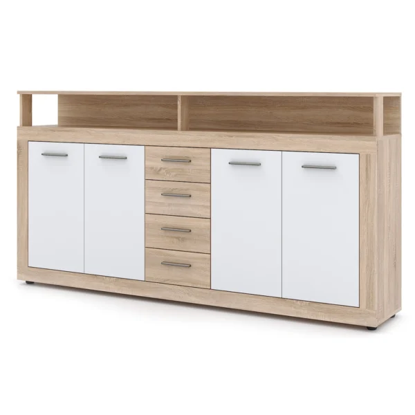 product-14760-3 Comodă de 190 cm BLAGO Sonoma Oak/White — Comode