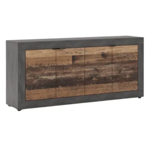 Comoda BLAGO 180 cm Stejar închis/Negru
