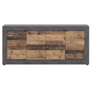 product-14764-2 Comodă cu sertare BLAGO 180 cm stejar închis/negru — Comode
