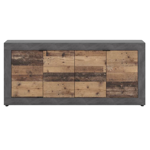 product-14764-2 Comodă cu sertare BLAGO 180 cm stejar închis/negru — Comode