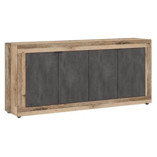 product-14766-0 Comodă cu sertare BLAGO 180 cm Negru/Oak — Comode