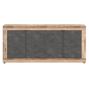 Comodă cu sertare BLAGO 180 cm Negru/Oak — Comode