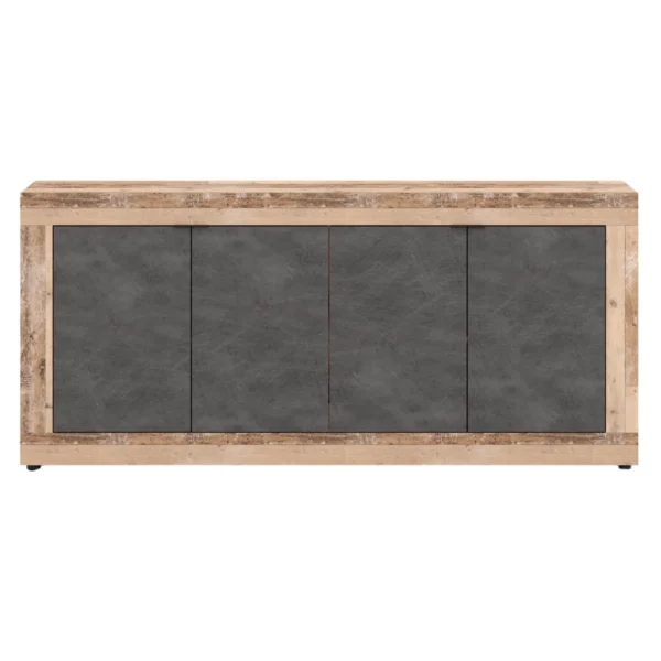 Comodă cu sertare BLAGO 180 cm Negru/Oak — Comode