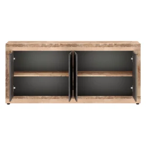 Comodă cu sertare BLAGO 180 cm Negru/Oak — Comode