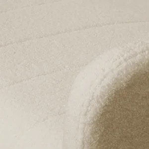 PORTO canapea extensibilă Bej deschis Boucle — Canapele și sofale
