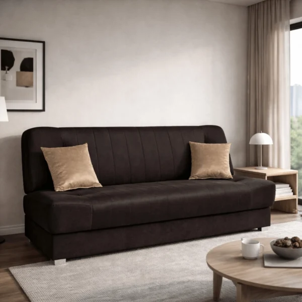 product-14769-0-1 Canapea pat pliabilă PIANO 2 Brown — Canapele și sofale