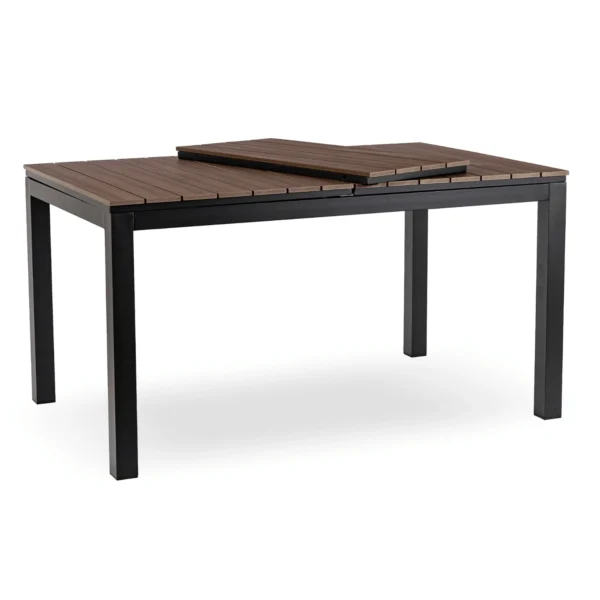 product-14771-1 Masă de grădină ARGOS 140-180 cm nuc/negru — Mese și măsuțe