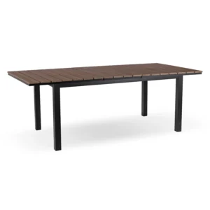 product-14771-2 Masă de grădină ARGOS 140-180 cm nuc/negru — Mese și măsuțe