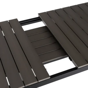 product-14777-4 Masă de grădină ARGOS 140-180 cm Stejar gri închis/negru — Mese și măsuțe