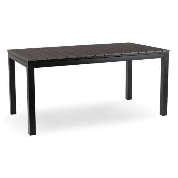 product-14778-0 Masă de grădină ARGOS 160-210 cm Gri închis Stejar/Negru — Mese și măsuțe