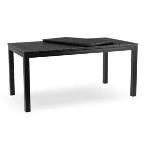 product-14778-1 Masă de grădină ARGOS 160-210 cm Gri închis Stejar/Negru — Mese și măsuțe