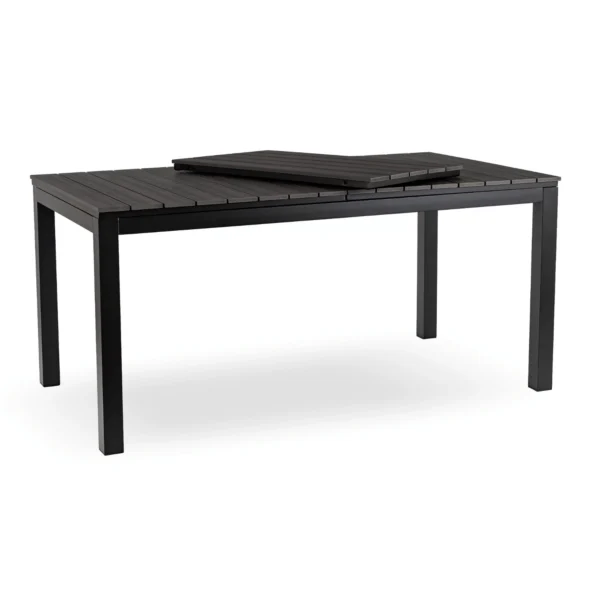 product-14778-1 Masă de grădină ARGOS 160-210 cm Gri închis Stejar/Negru — Mese și măsuțe