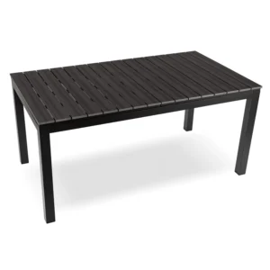 product-14778-3 Masă de grădină ARGOS 160-210 cm Gri închis Stejar/Negru — Mese și măsuțe