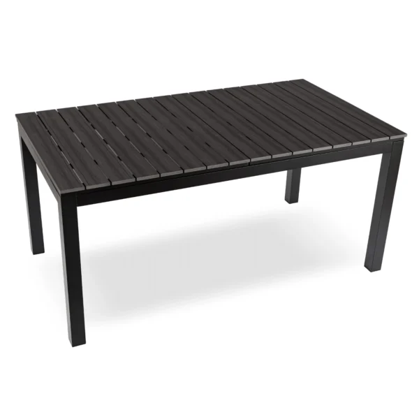 product-14778-3 Masă de grădină ARGOS 160-210 cm Gri închis Stejar/Negru — Mese și măsuțe
