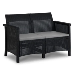 product-14782-2 Set mobilier de grădină BRENTA negru/gri — MOBILA