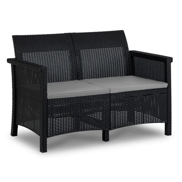 product-14782-2 Set mobilier de grădină BRENTA negru/gri — MOBILA