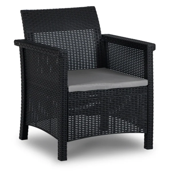 product-14782-3 Set mobilier de grădină BRENTA negru/gri — MOBILA