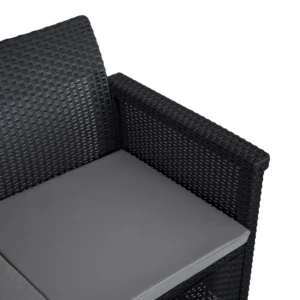 product-14782-5 Set mobilier de grădină BRENTA negru/gri — MOBILA