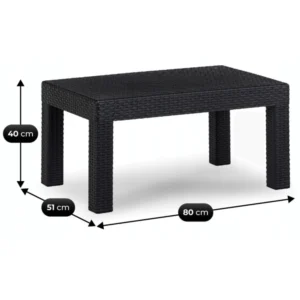 product-14782-9 Set mobilier de grădină BRENTA negru/gri — MOBILA