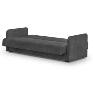 product-14783-2 PORTO Canapea Canapea pliabilă Gri Velur — Canapele și sofale