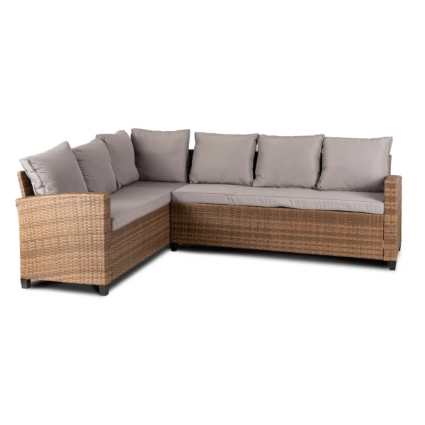 product-14785-2 COMODO Set mobilier de grădină maro/gri — MOBILA