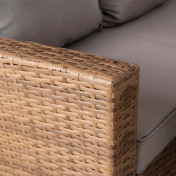 product-14785-4 COMODO Set mobilier de grădină maro/gri — MOBILA